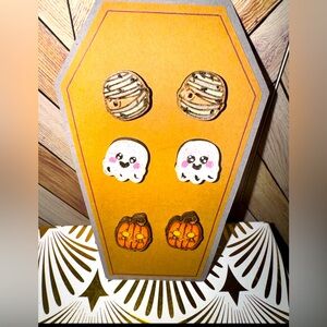 Boo-tiful Trio Halloween Stud Earrings